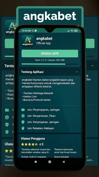 Tampilan halaman APK angkabet