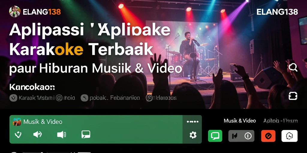 Antarmuka aplikasi ELANG138 untuk pengalaman Karaoke yang menyenangkan.