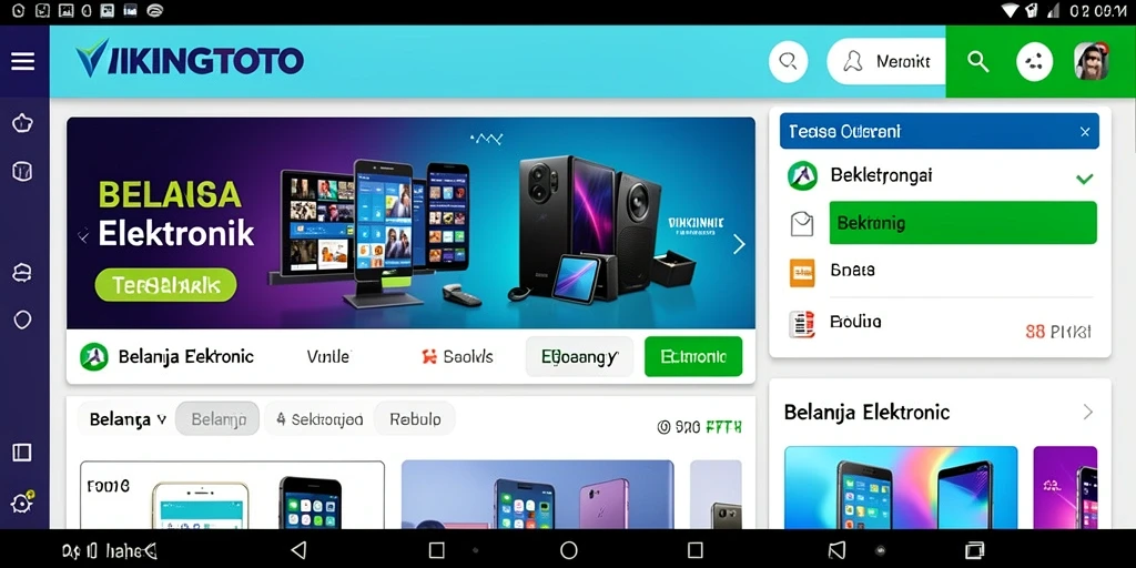 Antarmuka VIKINGTOTO yang modern dan fungsional untuk belanja elektronik.