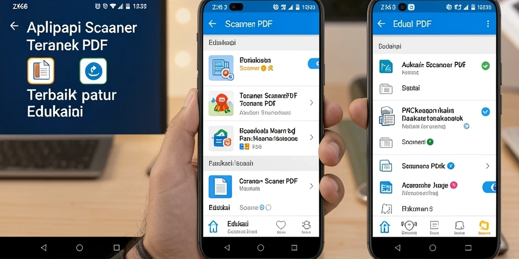 Screenshot aplikasi ZK6 menampilkan antarmuka pemindaian PDF yang sederhana dan intuitif.